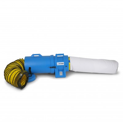 Axiaal ventilator DAF 3900 voor stofafzuiging.